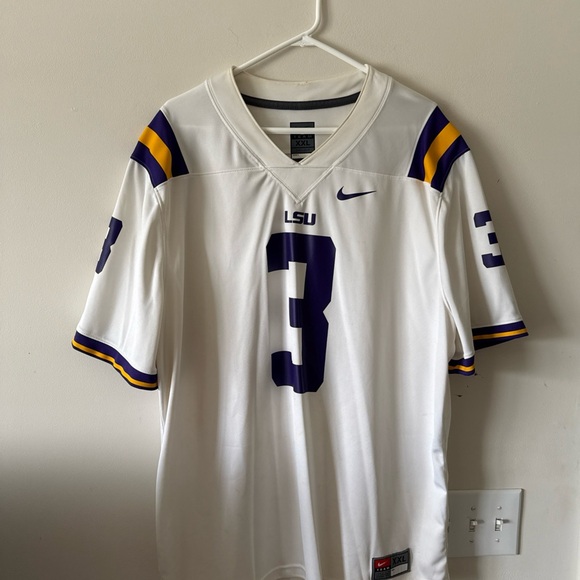 Nike Other - Men’s Nike Odell Beckham Jr #3 LSU Tigers NCAA DriFit Jersey Sz 2XL - White RARE